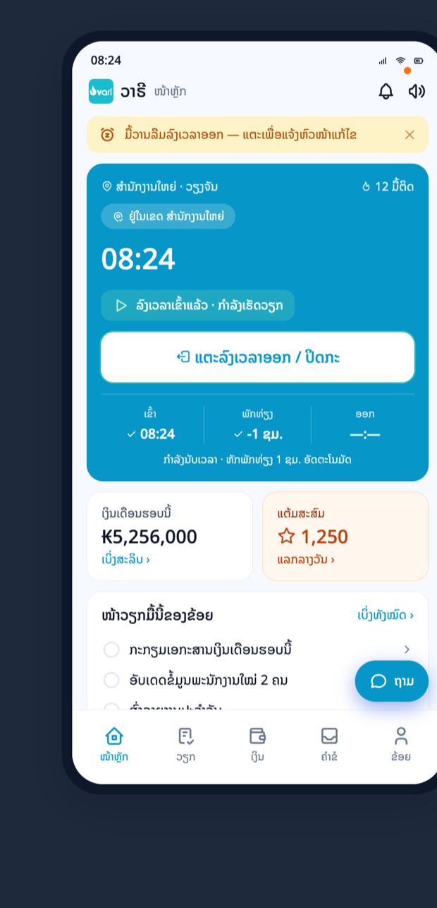 จอพนักงาน LOO Workplace